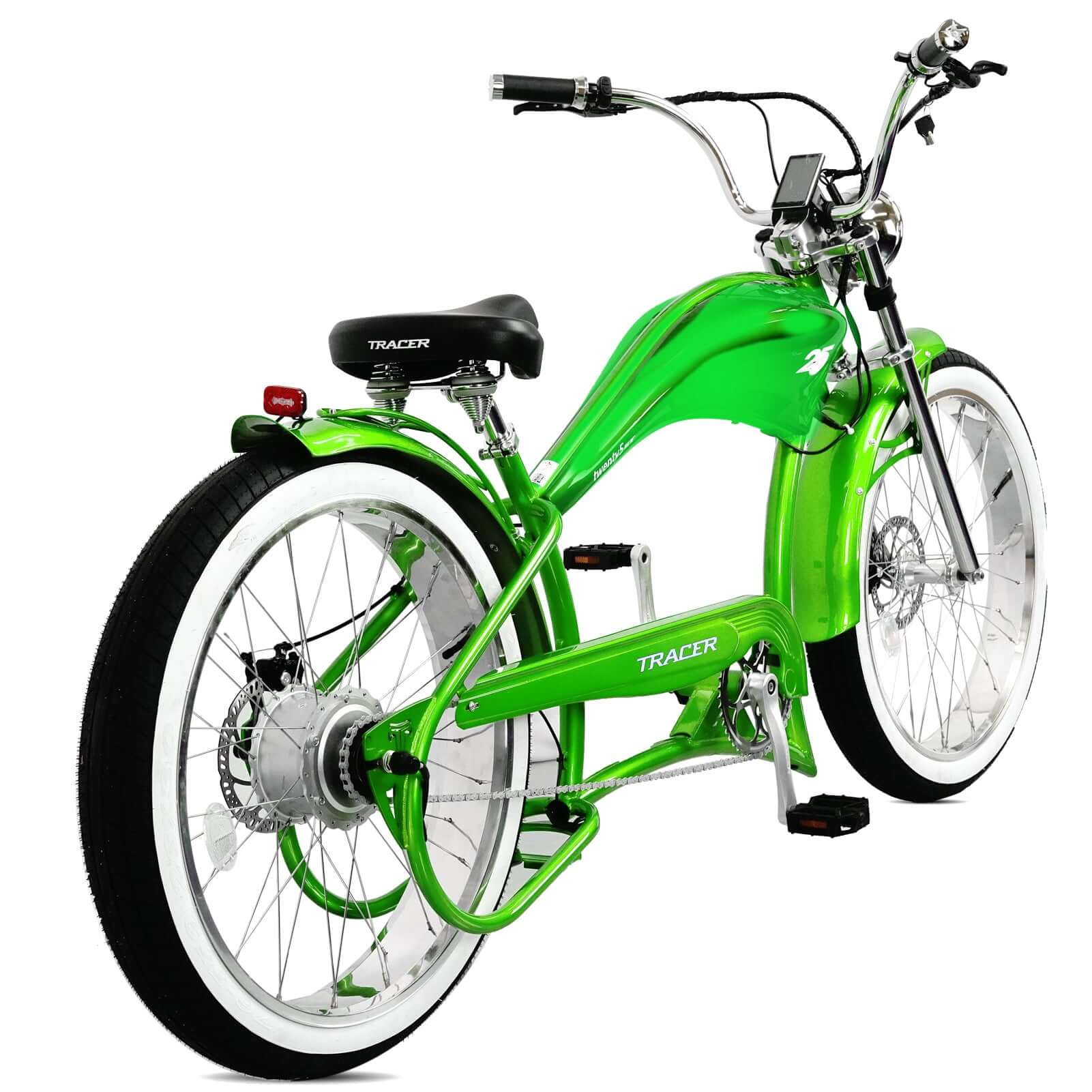 Tracer Twenty5 GT 500W Motorcycle-Style Stretch Chopper Electric Bike