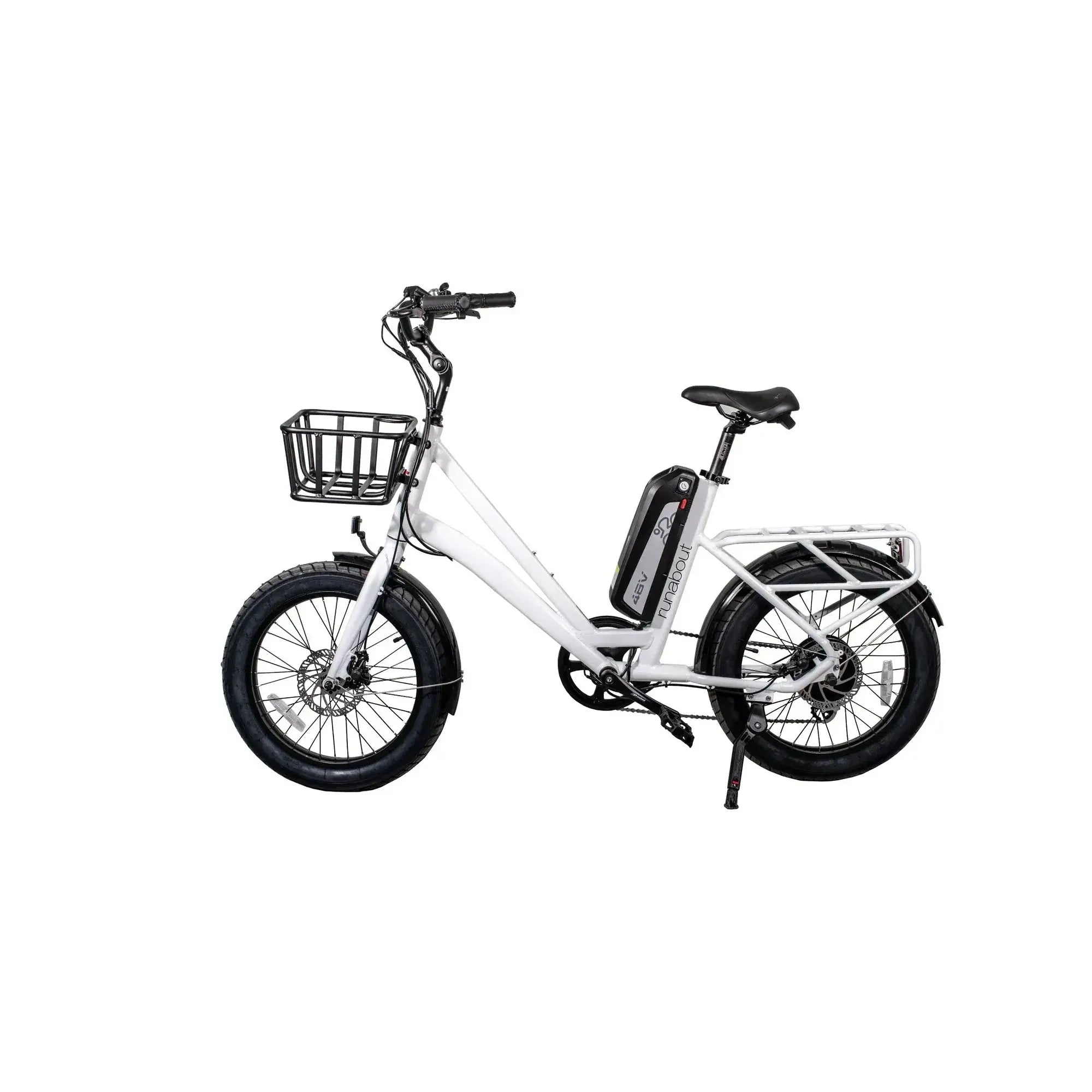 GlareWheel EB-RU 500W Fat Tire Electric Bike with Front Basket  Electric Bikes Paradise