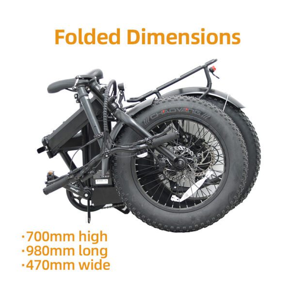 eunorau e fat mn 48v 12.5ah/17.5ah 500w folding fat tire electric bike