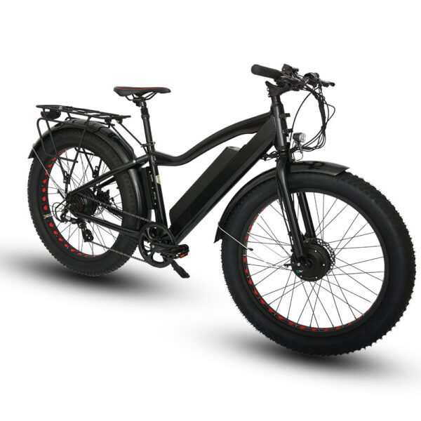 eunorau fat awd 48v 15.6ah/25ah 600w all wheel drive fat tire electric bike