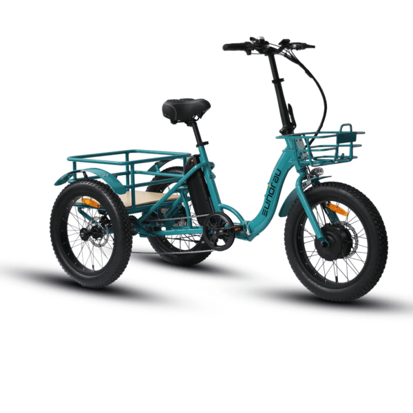 eunorau new trike 48v/12.5ah 500w step thru folding electric trike