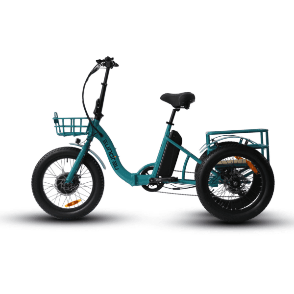 eunorau new trike 48v/12.5ah 500w step thru folding electric trike