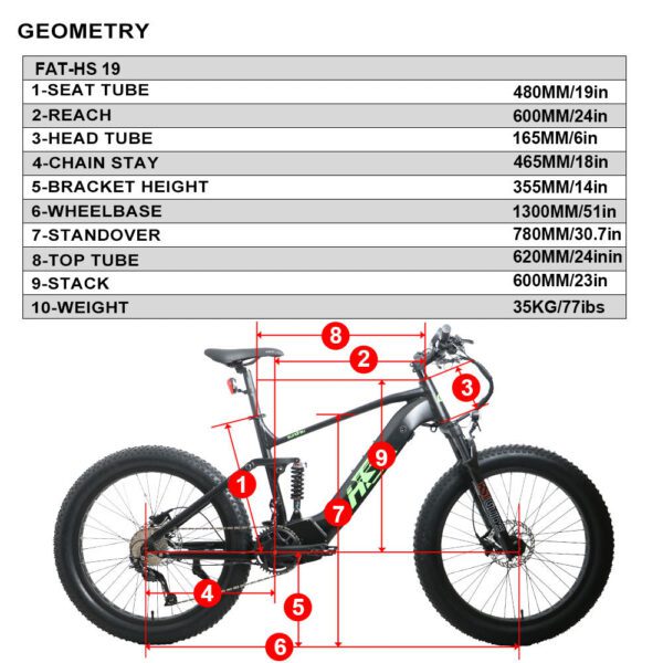2 x eunorau fat hs 48v/14ah 1000w fat tire electric mountain bike