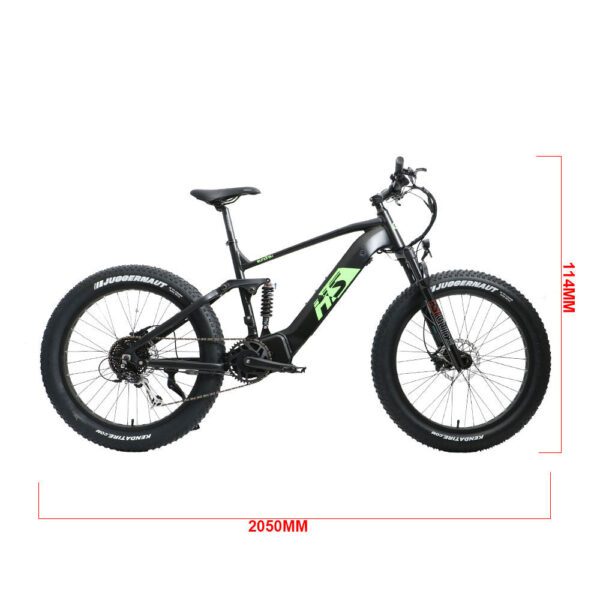 2 x eunorau fat hs 48v/14ah 1000w fat tire electric mountain bike