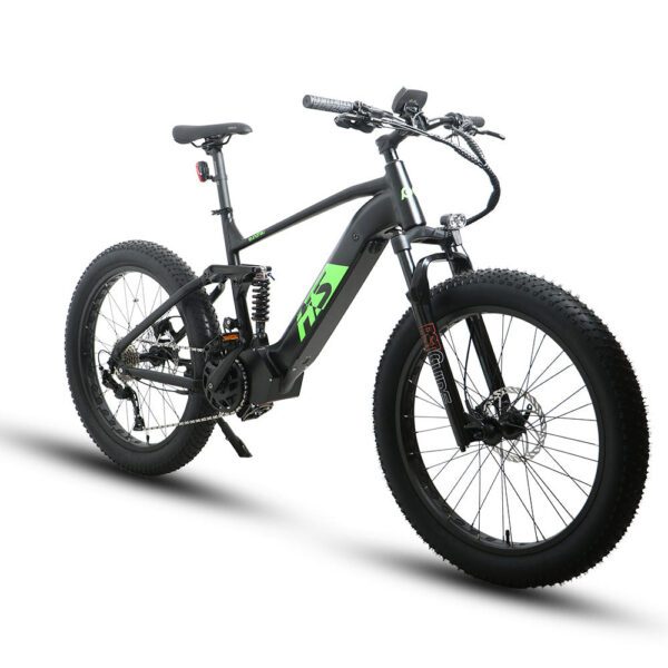 2 x eunorau fat hs 48v/14ah 1000w fat tire electric mountain bike