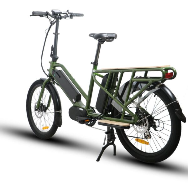 eunorau g20 cargo 48v/11.6ah 500w mid motor dual battery cargo electric bike