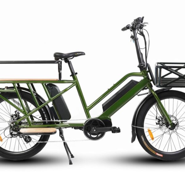 eunorau g20 cargo 48v/11.6ah 500w mid motor dual battery cargo electric bike