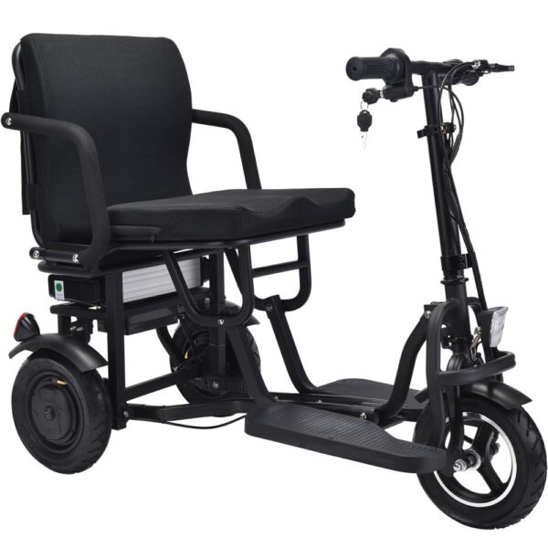mototec folding mobility electric trike 48v/10ah 700w