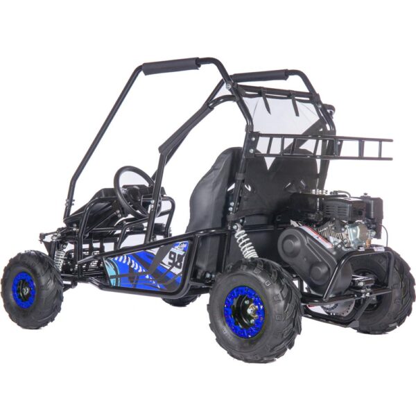 mototec mud xl 212cc 2 seat go kart full suspension