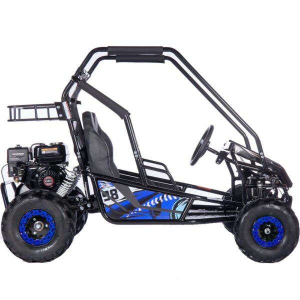 mototec mud xl 212cc 2 seat go kart full suspension