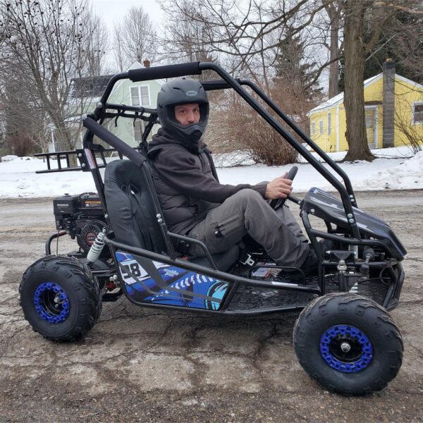 mototec mud xl 212cc 2 seat go kart full suspension