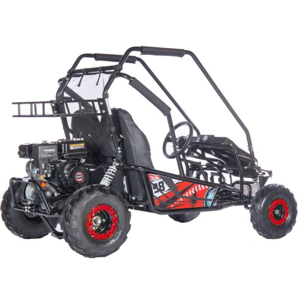 mototec mud xl 212cc 2 seat go kart full suspension