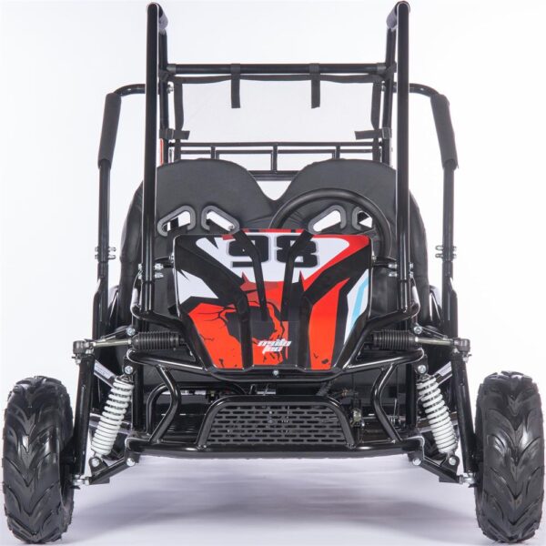 mototec mud xl 212cc 2 seat go kart full suspension