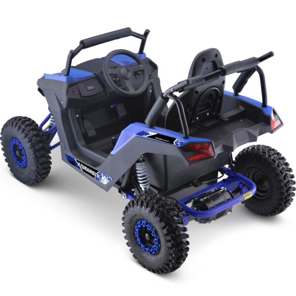 mototec raider 48v/12ah 1200w full suspension kids electric utv