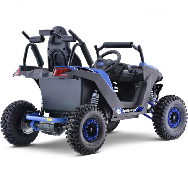 mototec raider 48v/12ah 1200w full suspension kids electric utv