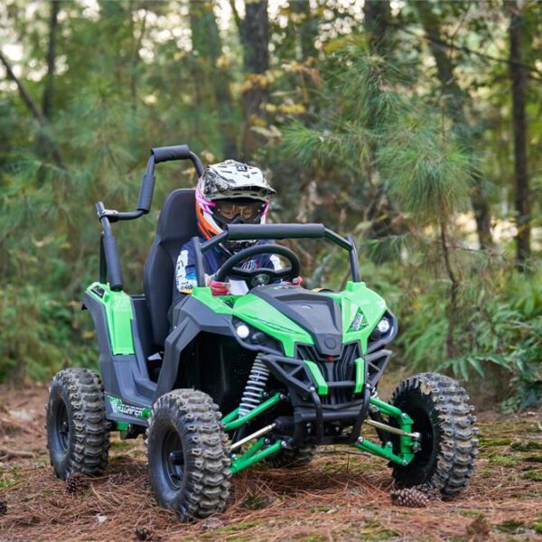 mototec raider 48v/12ah 1200w full suspension kids electric utv