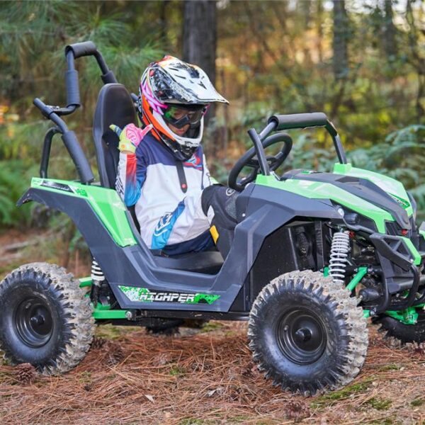 mototec raider 48v/12ah 1200w full suspension kids electric utv