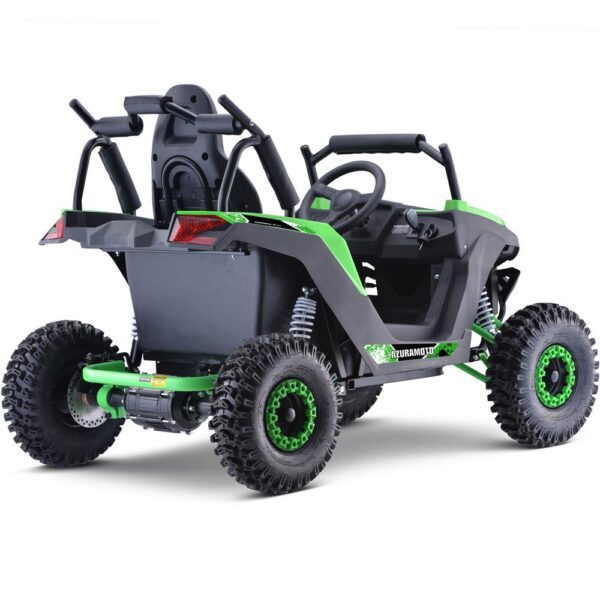 mototec raider 48v/12ah 1200w full suspension kids electric utv