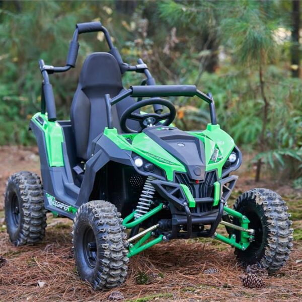 mototec raider 48v/12ah 1200w full suspension kids electric utv