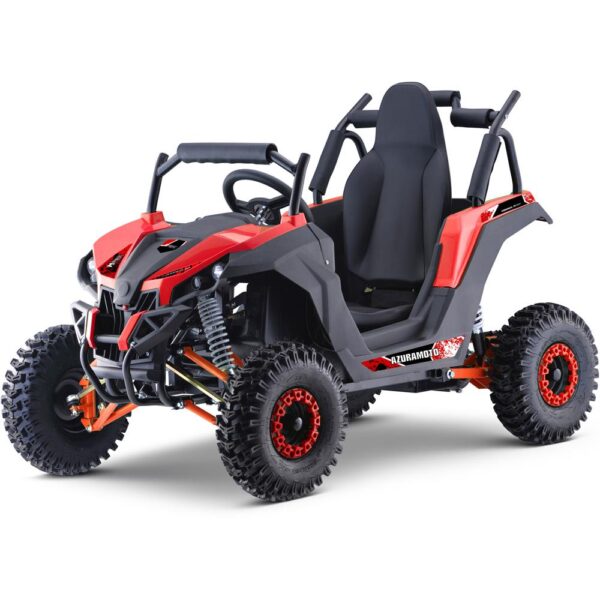 mototec raider 48v/12ah 1200w full suspension kids electric utv