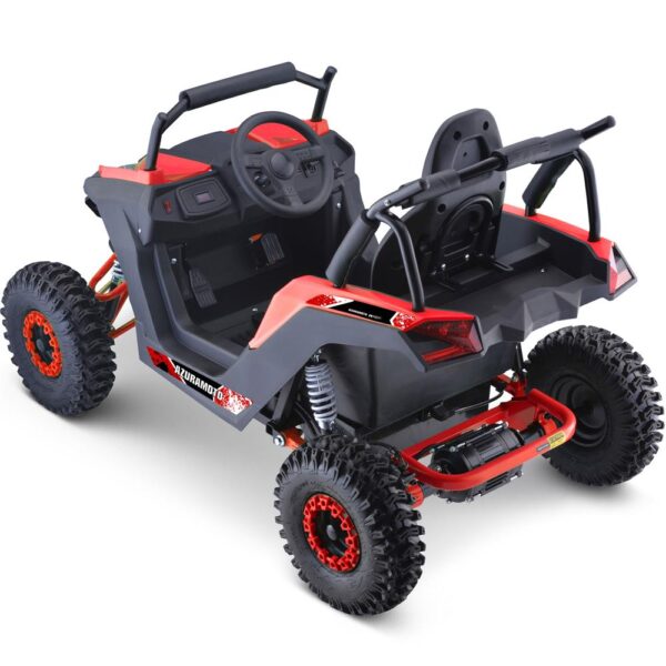 mototec raider 48v/12ah 1200w full suspension kids electric utv