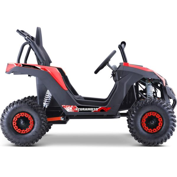 mototec raider 48v/12ah 1200w full suspension kids electric utv