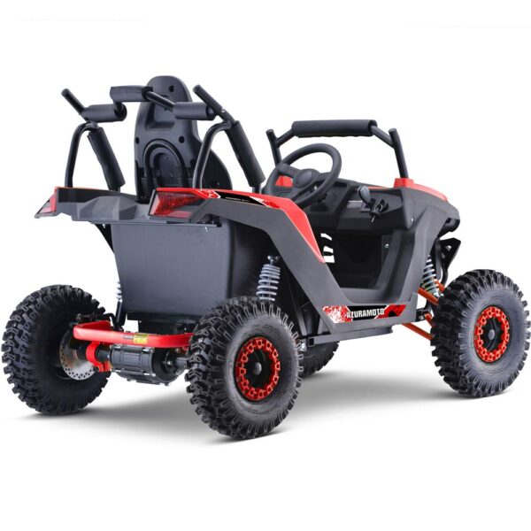 mototec raider 48v/12ah 1200w full suspension kids electric utv