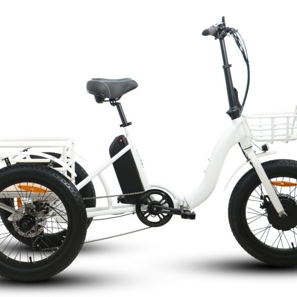 eunorau new trike 48v/12.5ah 500w step thru folding electric trike