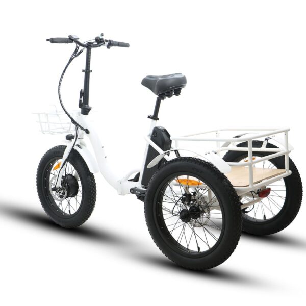 eunorau new trike 48v/12.5ah 500w step thru folding electric trike