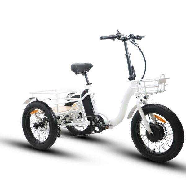eunorau new trike 48v/12.5ah 500w step thru folding electric trike
