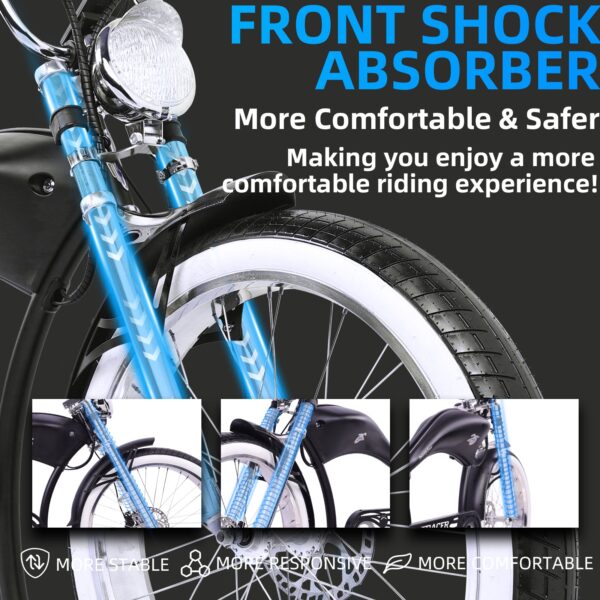 tracer twenty5 gt 500w 26" cruiser e bike