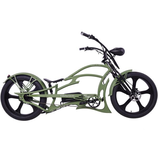 tracer raptor 800w stretch cruiser chopper ebike