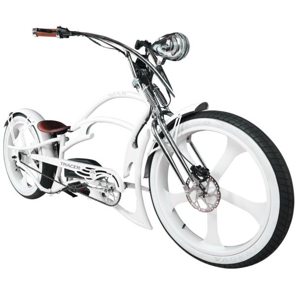 tracer raptor 800w stretch cruiser chopper ebike