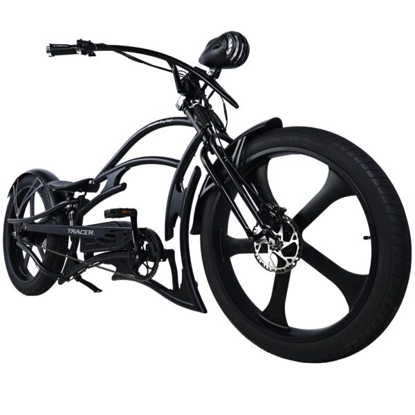 tracer raptor 800w stretch cruiser chopper ebike