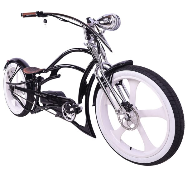 tracer raptor 800w stretch cruiser chopper ebike