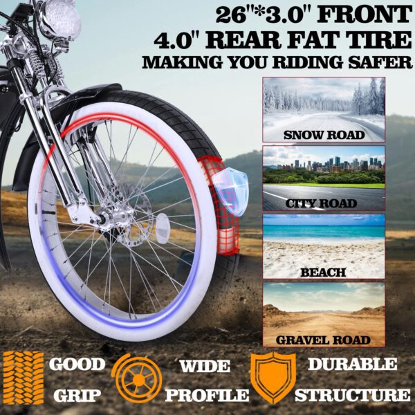 tracer twenty5 gts 500w chopper cruiser e bike