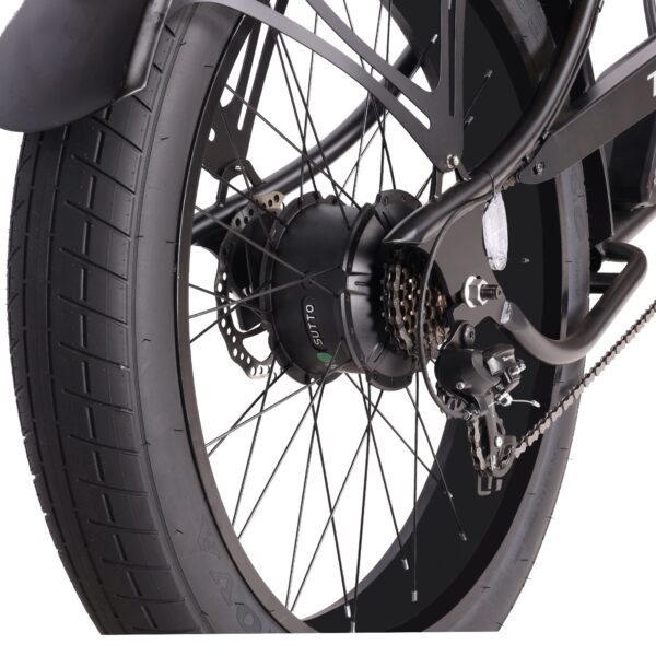 micargi cyclone 26" 48v 500w electric fat tire beach cruiser bike