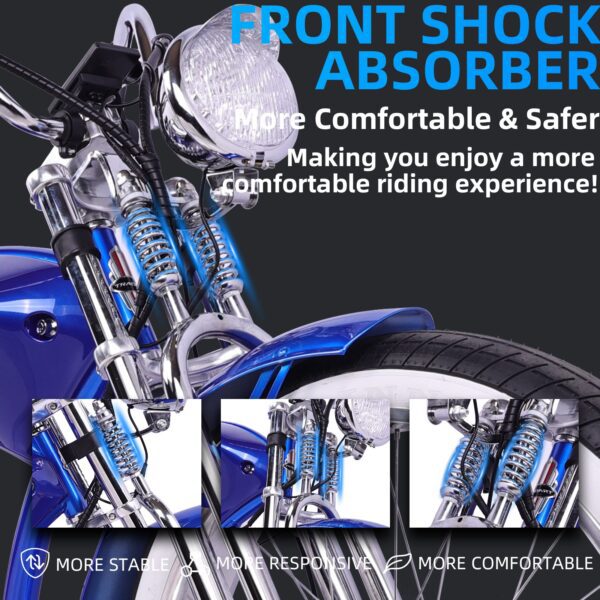tracer twenty5 gts 500w chopper cruiser e bike