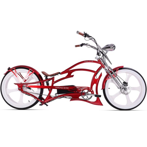 tracer raptor 800w stretch cruiser chopper ebike