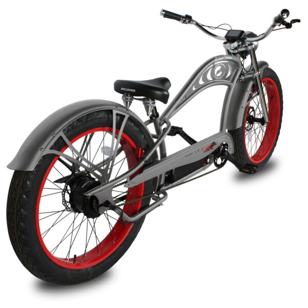 micargi cyclone 26" 48v 500w electric fat tire beach cruiser bike