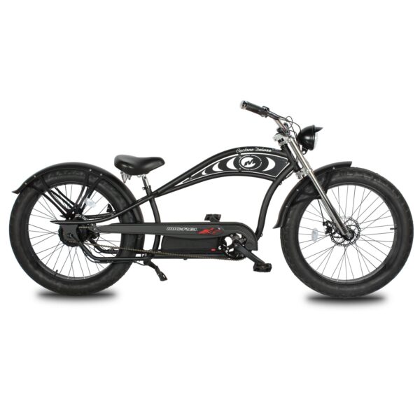 micargi cyclone 26" 48v 500w electric fat tire beach cruiser bike