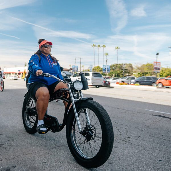 micargi cyclone 26" 48v 500w electric fat tire beach cruiser bike