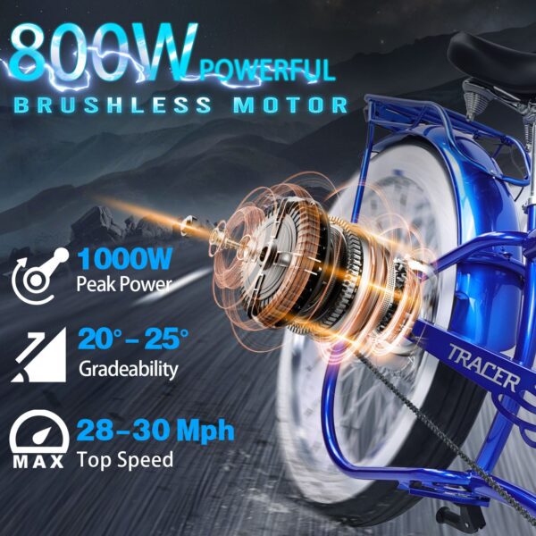 twenty5 gt/ds 800w electric chopper bike
