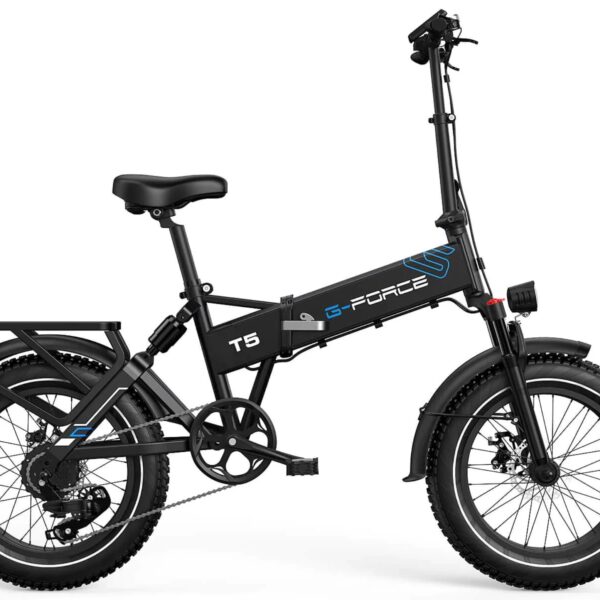 g force 750w t5 folding fat tire electric bike