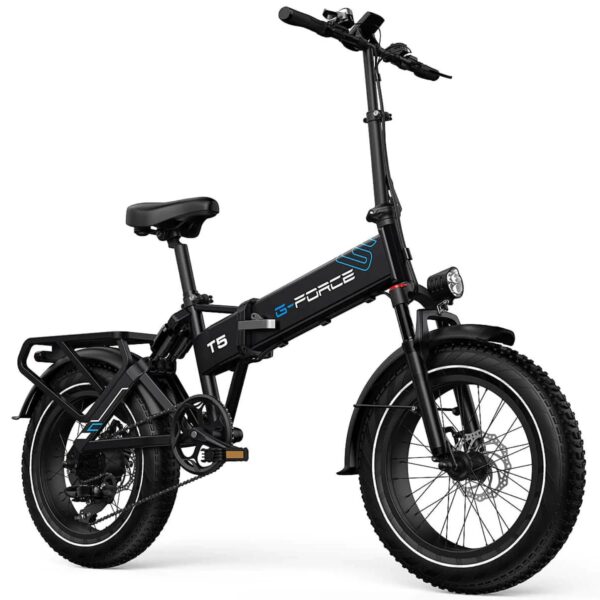 g force 750w t5 folding fat tire electric bike