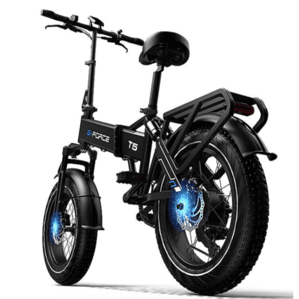 g force 750w t5 folding fat tire electric bike