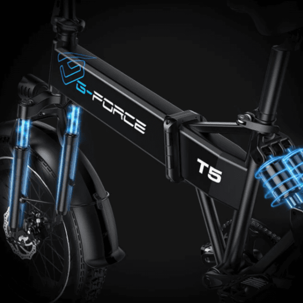 g force 750w t5 folding fat tire electric bike