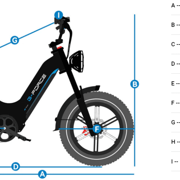 g force 750w zf moped style electric bike