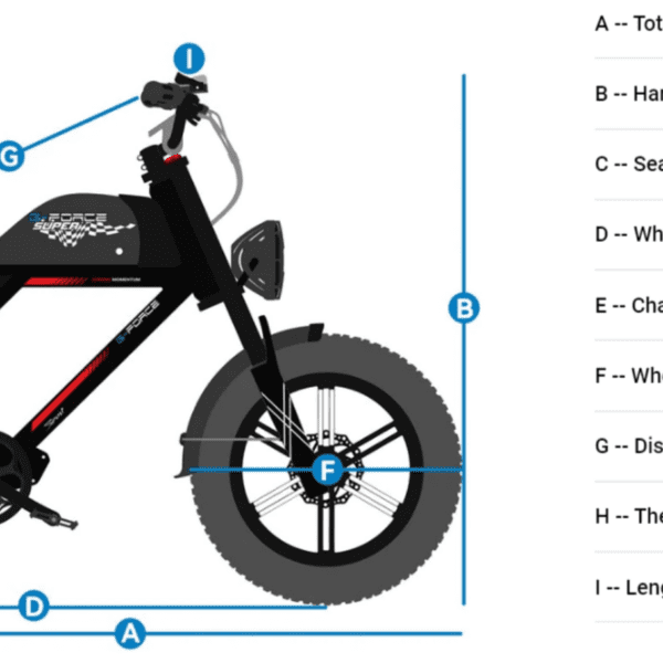 g force 750w zm fat tire electric bike