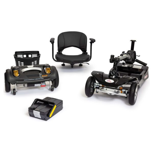 ev rider nomad super lightweight travel scooter with full suspension